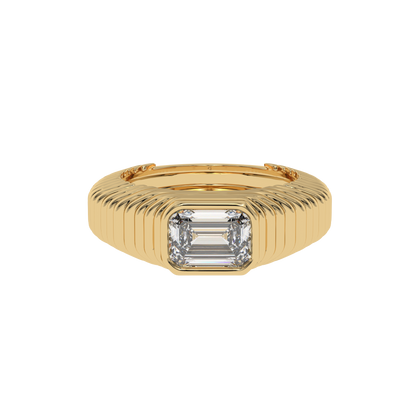 Imperial Edge Emerald Band Ring - Caratlink