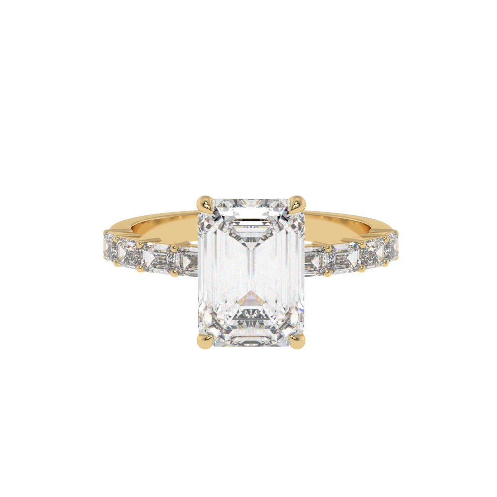 Regal Radiance Emerald-Cut Ring - Caratlink