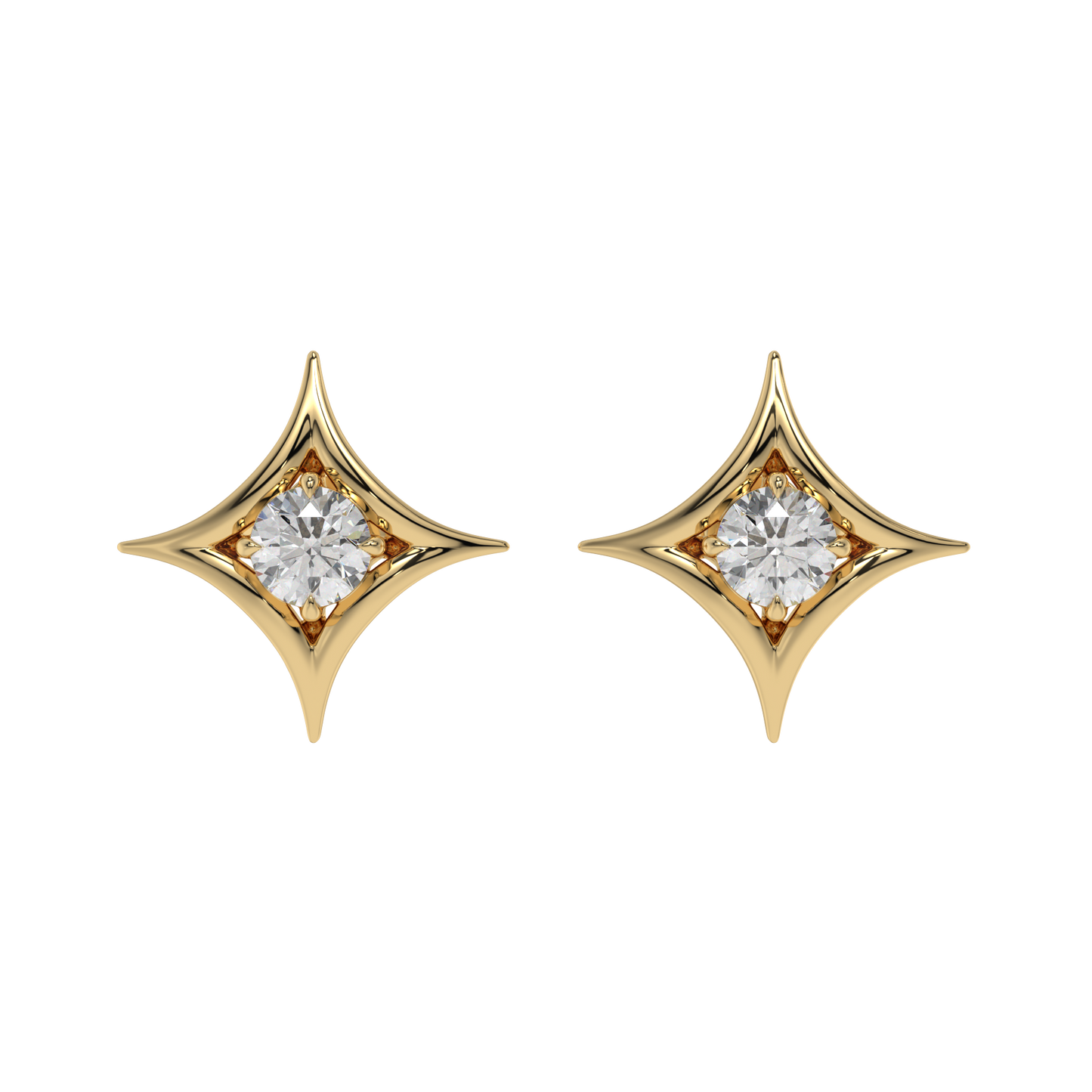 Starlight Solitaire Studs CaratLink