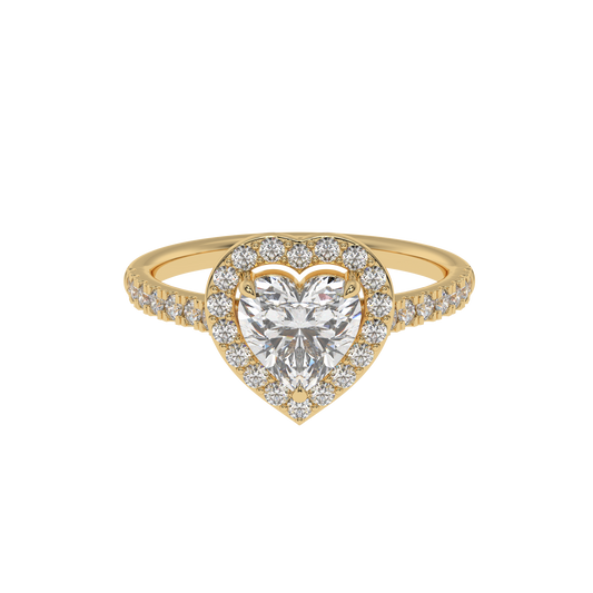 Eternal Love Heart Halo Ring - Caratlink