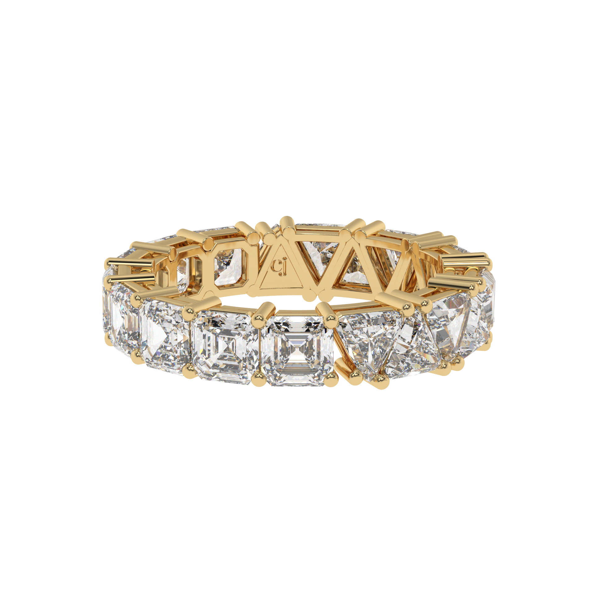 Luxe Asscher-Trillion Eternity Band Caratlink