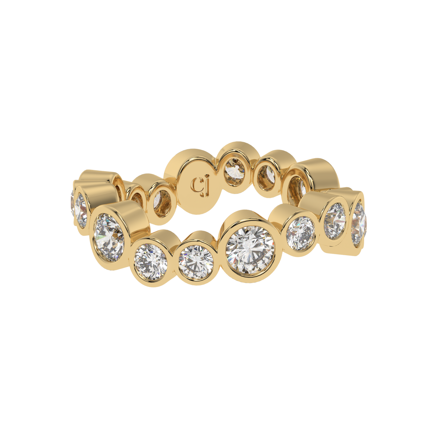 Celeste Bezel Diamond Band Caratlink