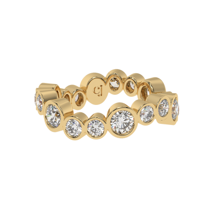 Celeste Bezel Diamond Band Caratlink