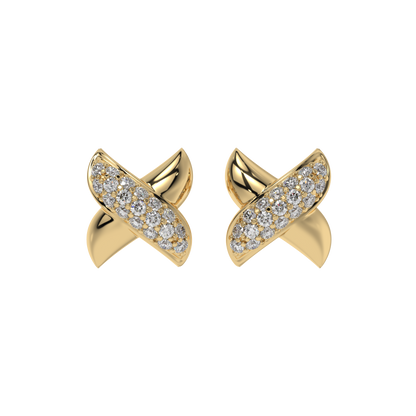 Crystal Crossover Studs CaratLink