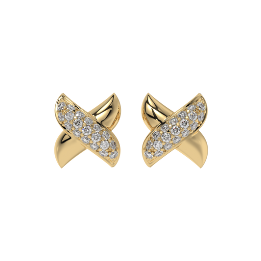 Crystal Crossover Studs CaratLink