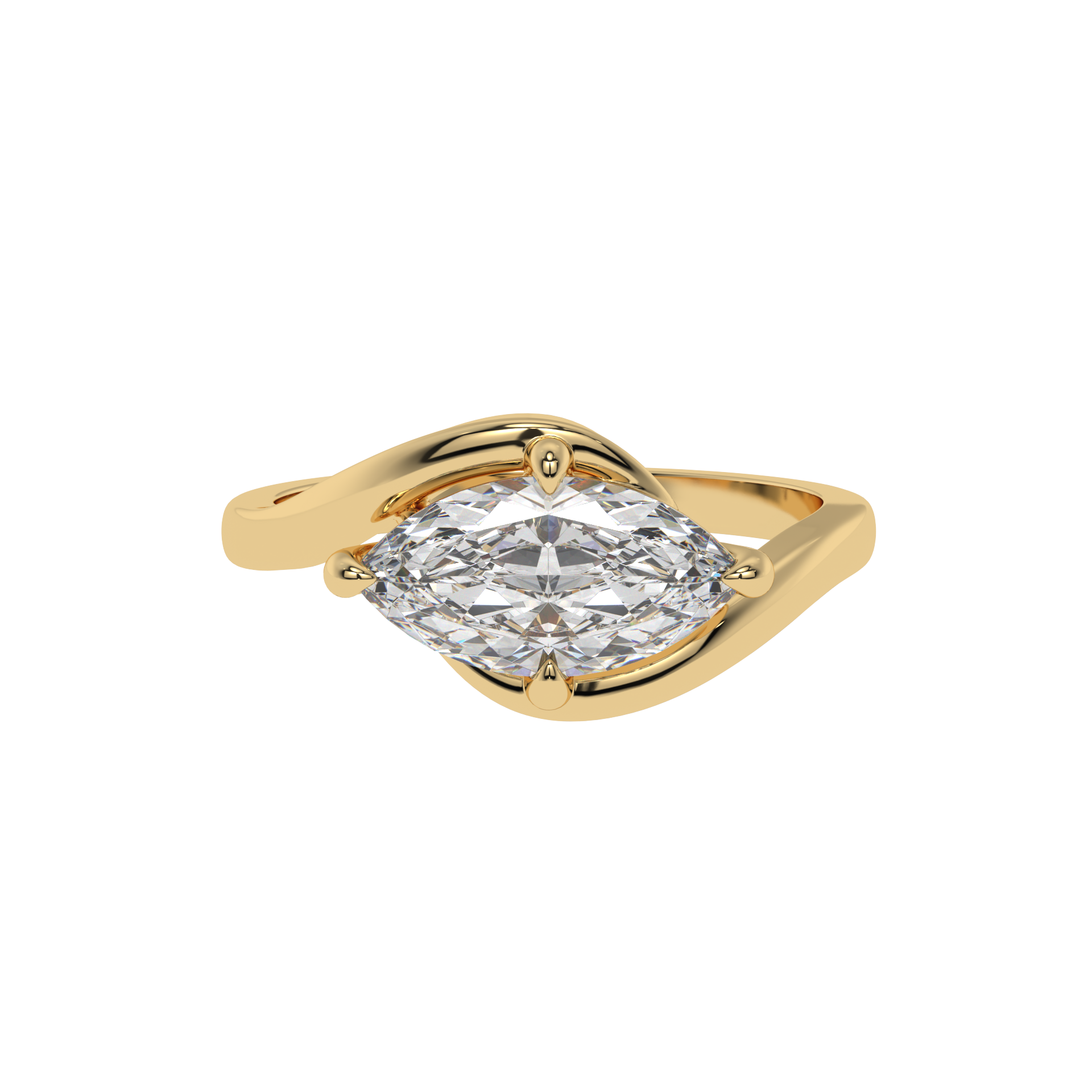 Enchanted Twist Marquise Ring - Caratlink