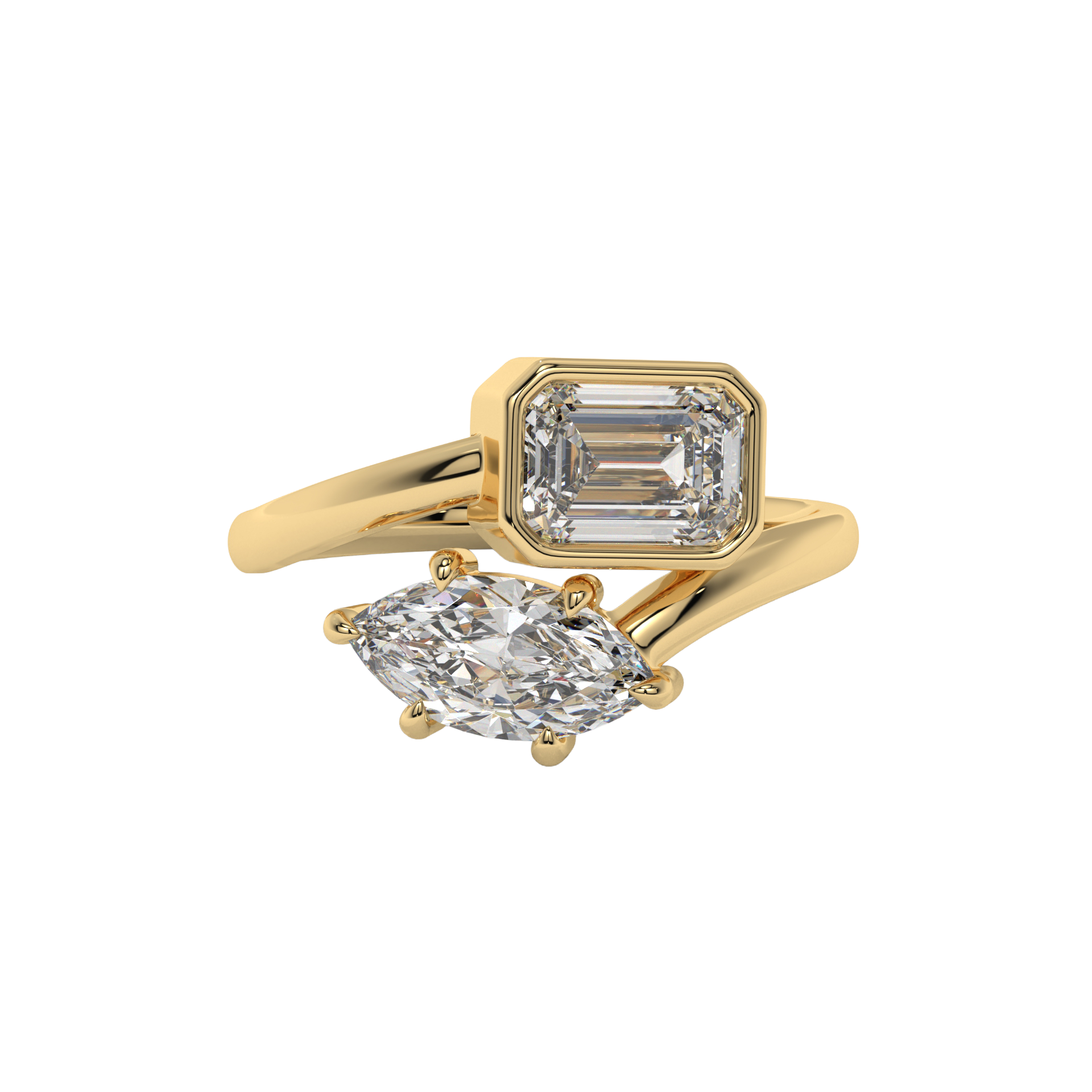 Marquise & Emerald Harmony Ring Caratlink