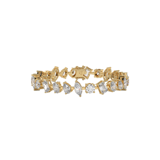 Harmony of Shapes Tennis Bracelet Carat Link Jewels
