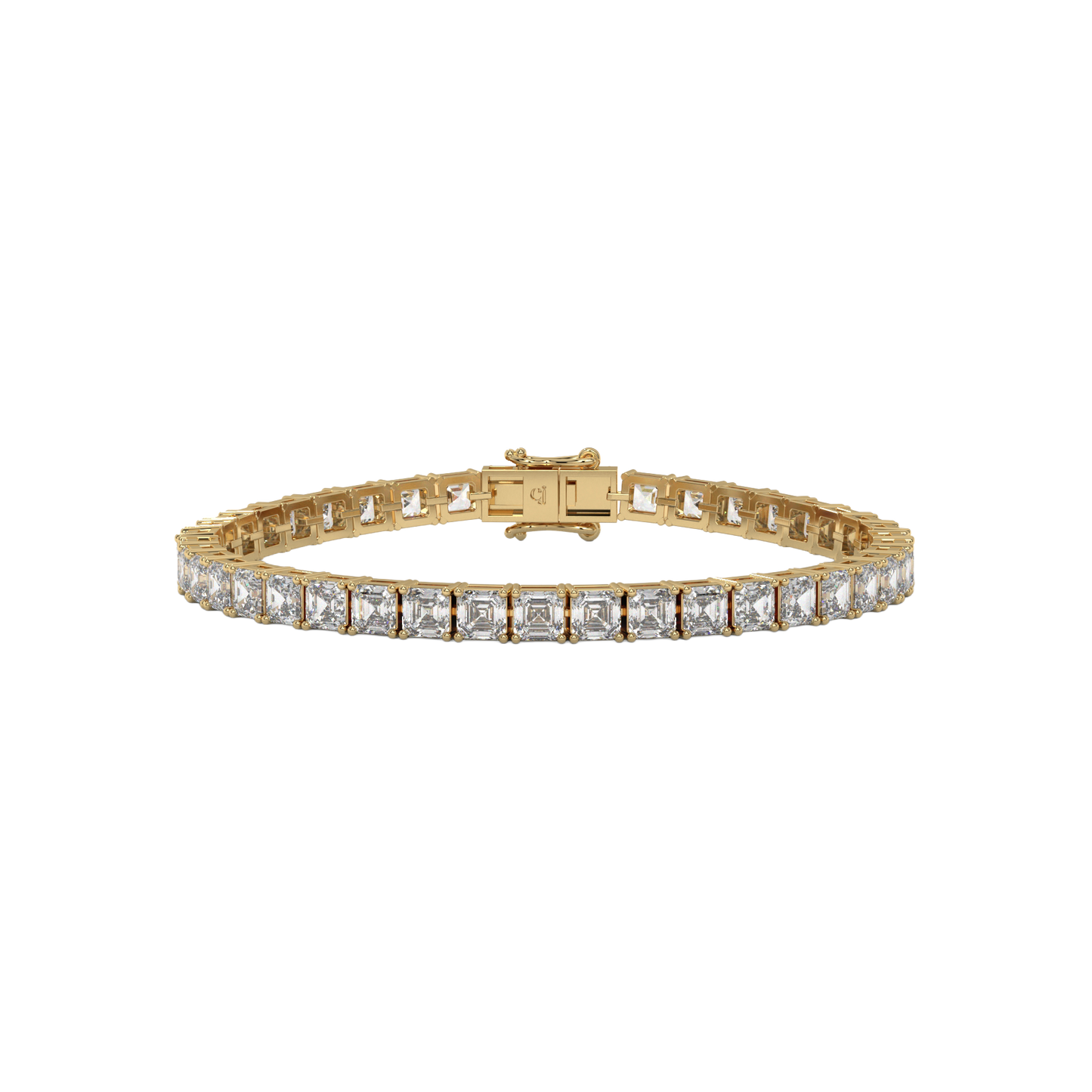 Asscher Diamond Luxe Tennis Bracelet Caratlink