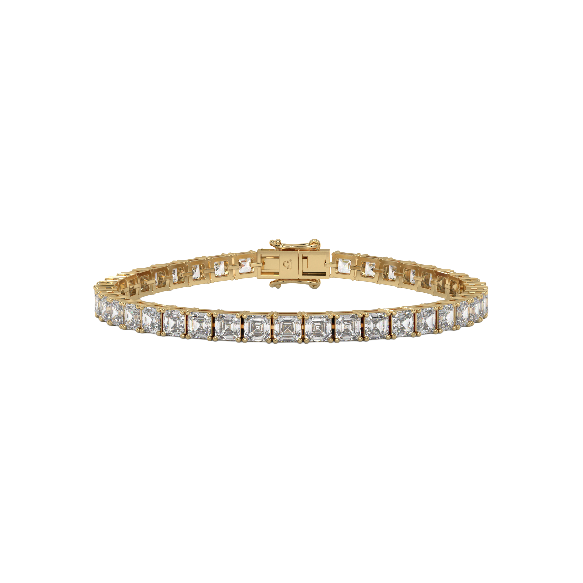 Asscher Diamond Luxe Tennis Bracelet Caratlink