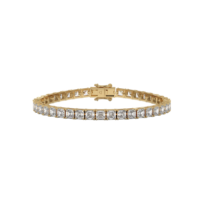 Asscher Diamond Luxe Tennis Bracelet Caratlink