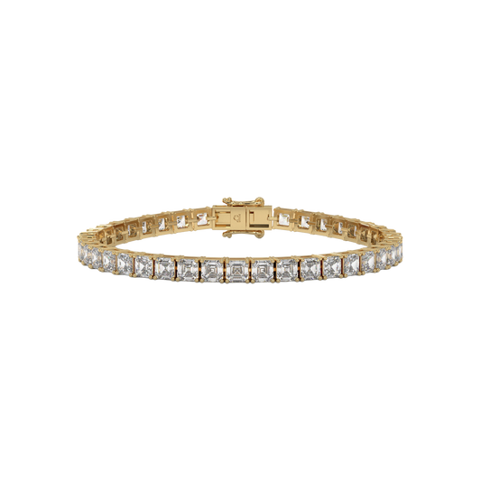 Asscher Diamond Luxe Tennis Bracelet