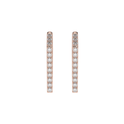 Sleek Diamond Hoop Huggies CaratLink