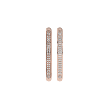 Eternal Spark Pavé Hoop Earrings