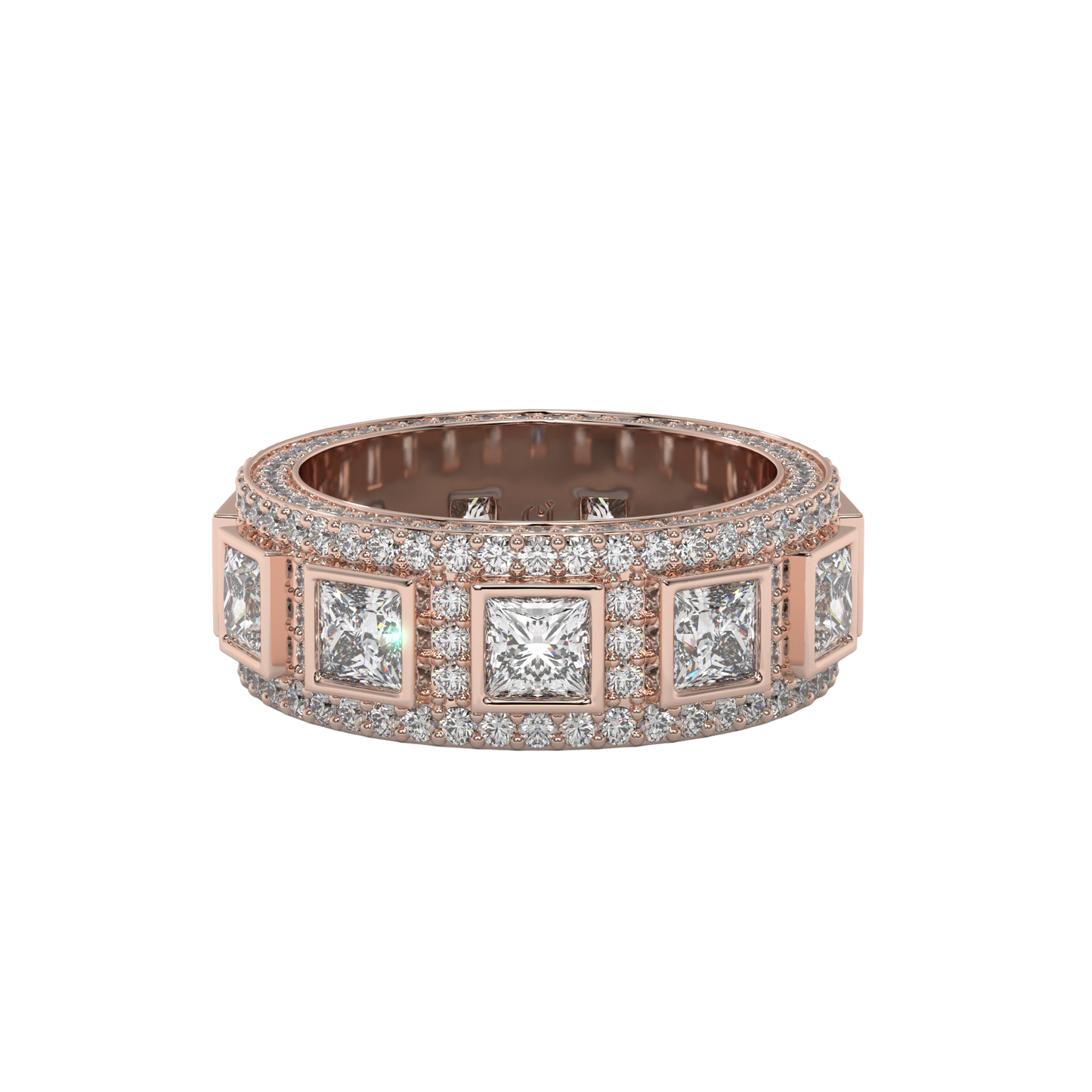 Regal Square Diamond Band