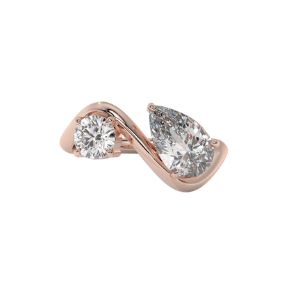 Dual Harmony Diamond Ring
