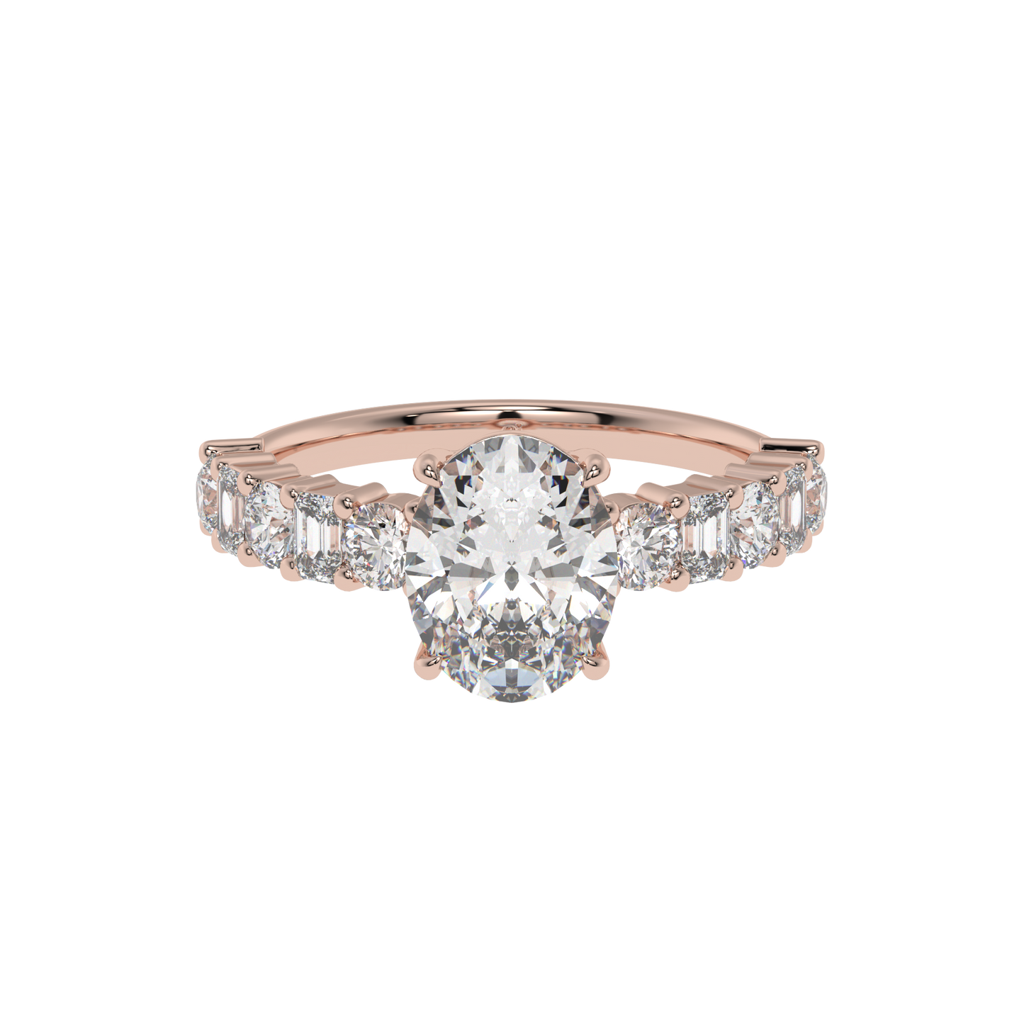 Radiant Symphony OVAL Diamond Ring - Caratlink