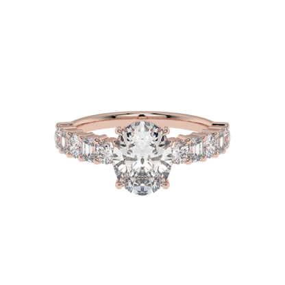 Radiant Symphony OVAL Diamond Ring - Caratlink