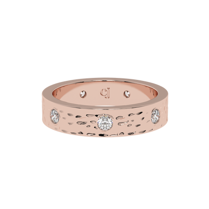 Aurora Hammered Diamond Band Caratlink