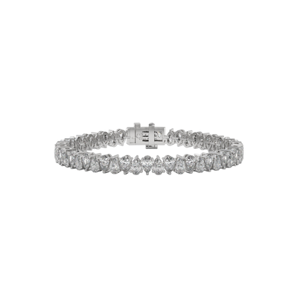 Pear Elegance Diamond  Tennis Bracelet Caratlink