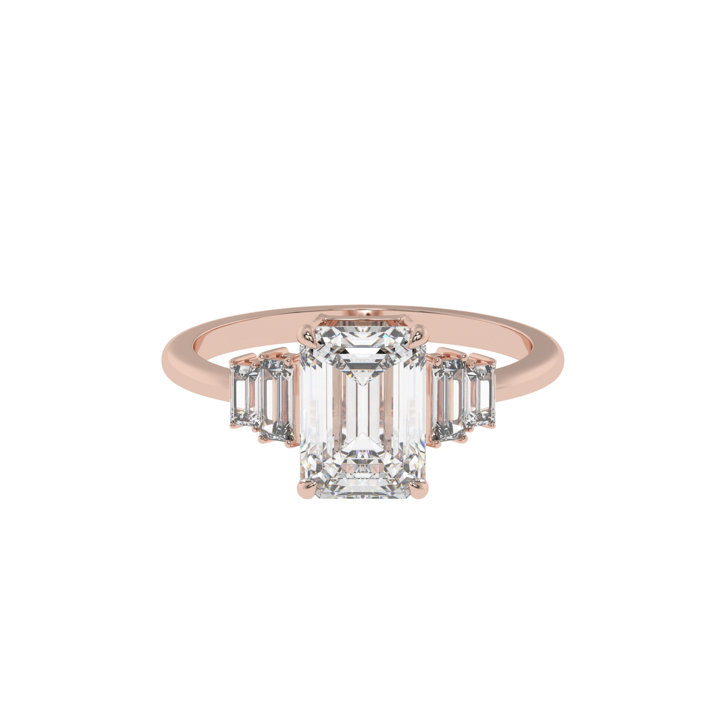 Classic Trilogy Emerald Ring - Caratlink