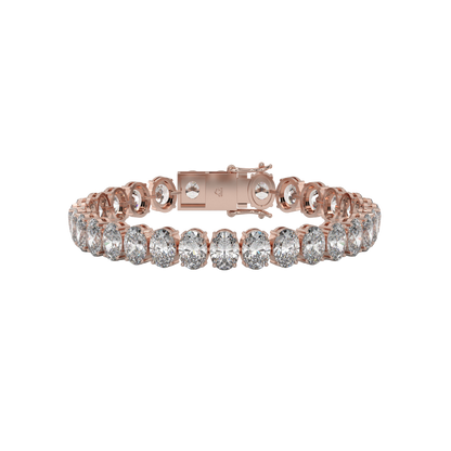 Classic Oval Diamond Tennis Bracelet Caratlink