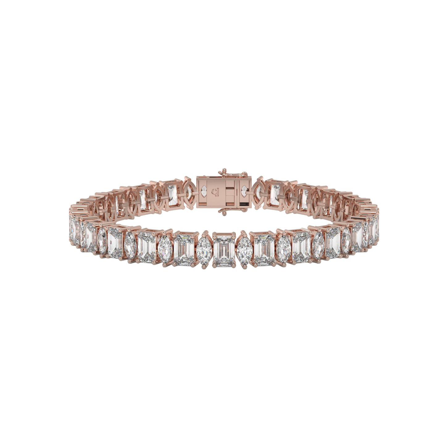 Emerald and Marquise Diamond Bracelet Caratlink