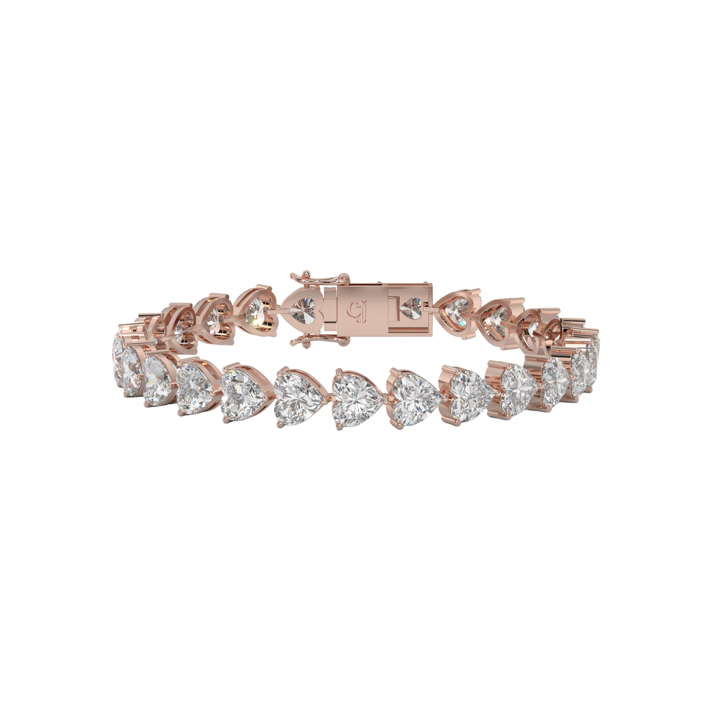 Eternal Heart Diamond Tennis Bracelet Caratlink