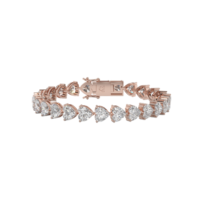 Eternal Heart Diamond Tennis Bracelet Caratlink