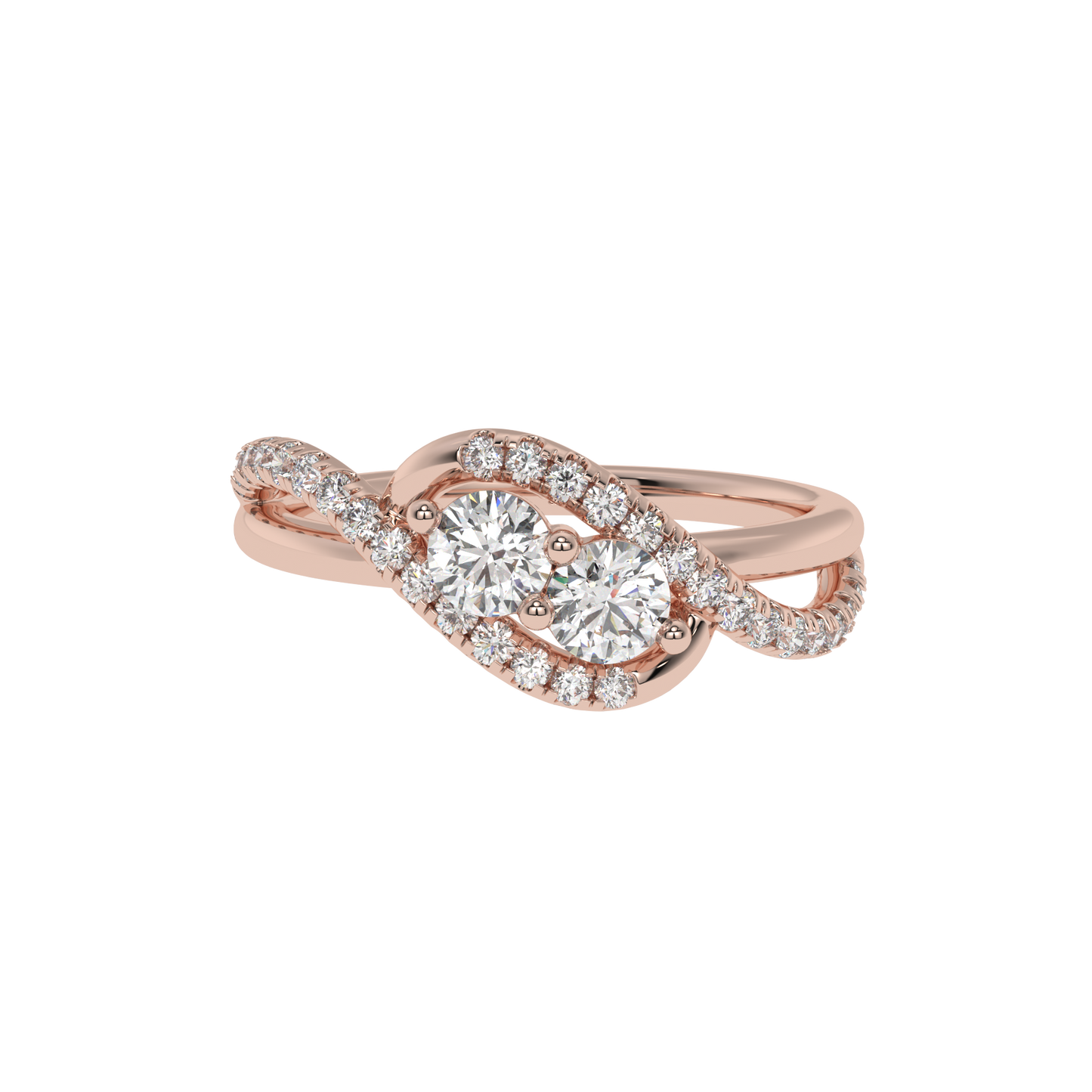 Eterna Twist Diamond Ring Caratlink