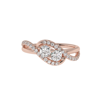 Eterna Twist Diamond Ring Caratlink