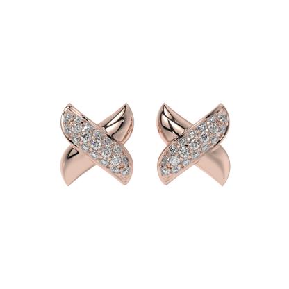 Crystal Crossover Studs CaratLink
