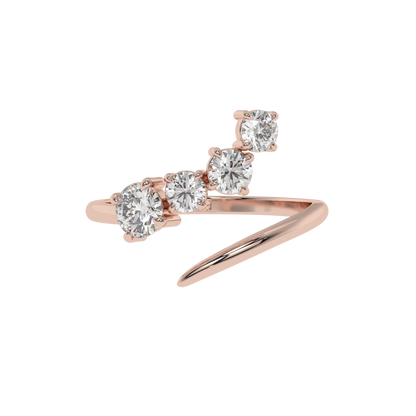 Serena Curve Diamond Wrap Ring Caratlink