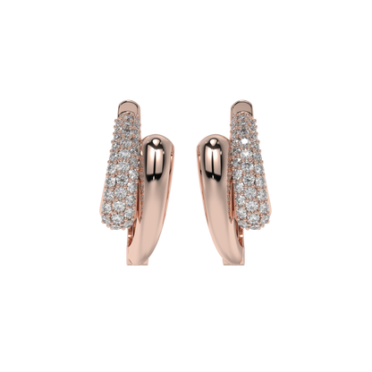 Diamond Accent Sculpted Huggies Caratlink