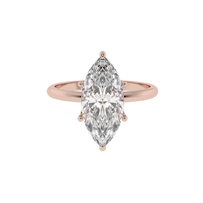 Royal Bloom Marquise Solitaire Ring - Caratlink