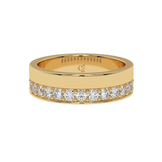 Lustro Channel Diamond Band