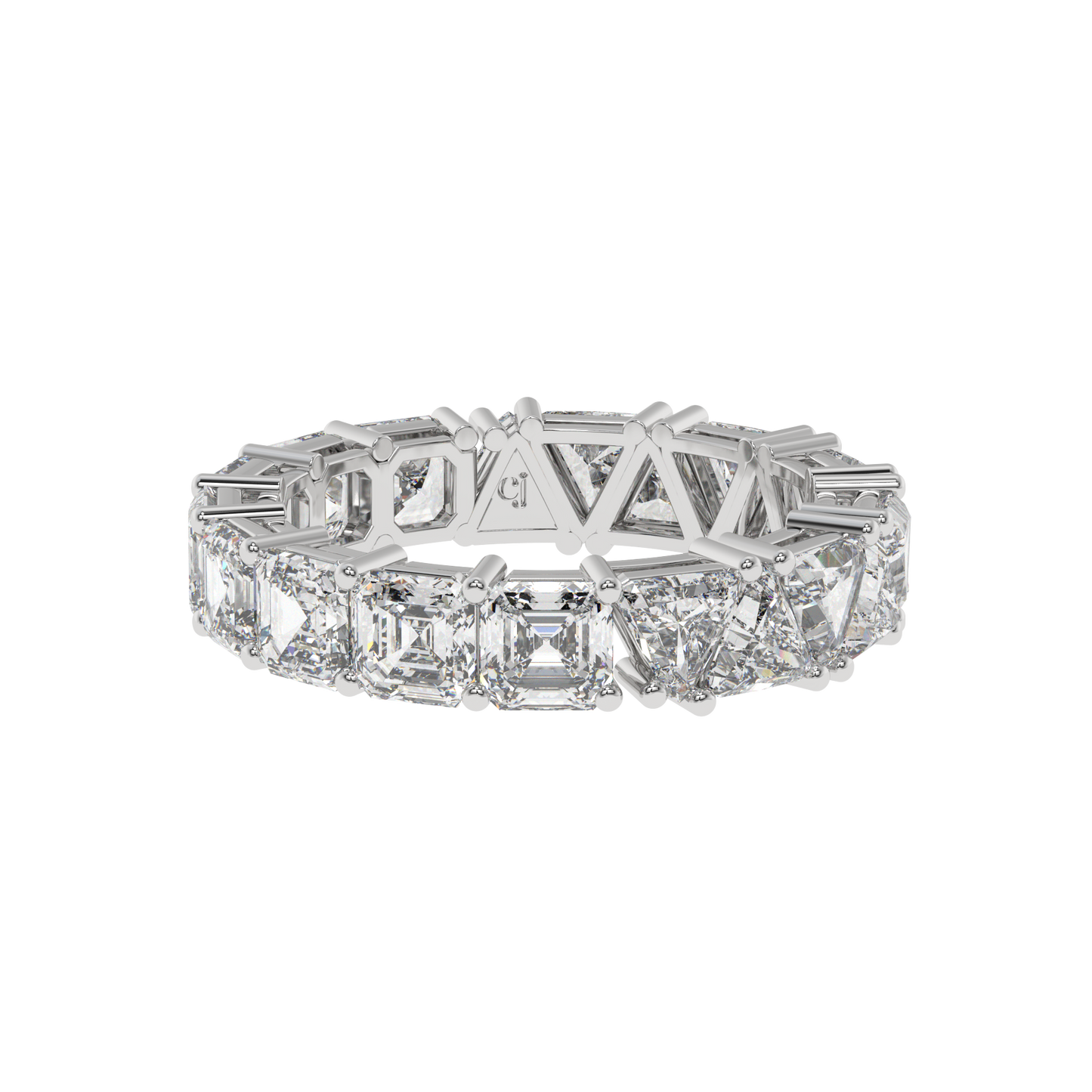 Luxe Asscher-Trillion Eternity Band Caratlink