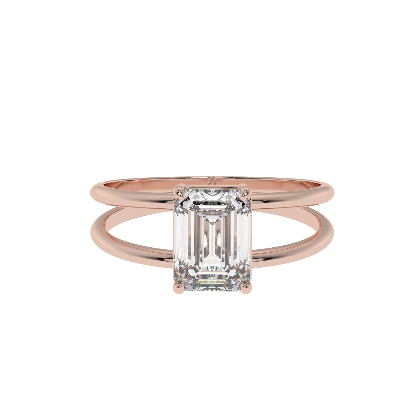 Modern Muse Emerald Solitaire Ring - Caratlink