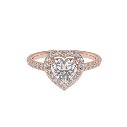 Eternal Love Heart Halo Ring - Caratlink