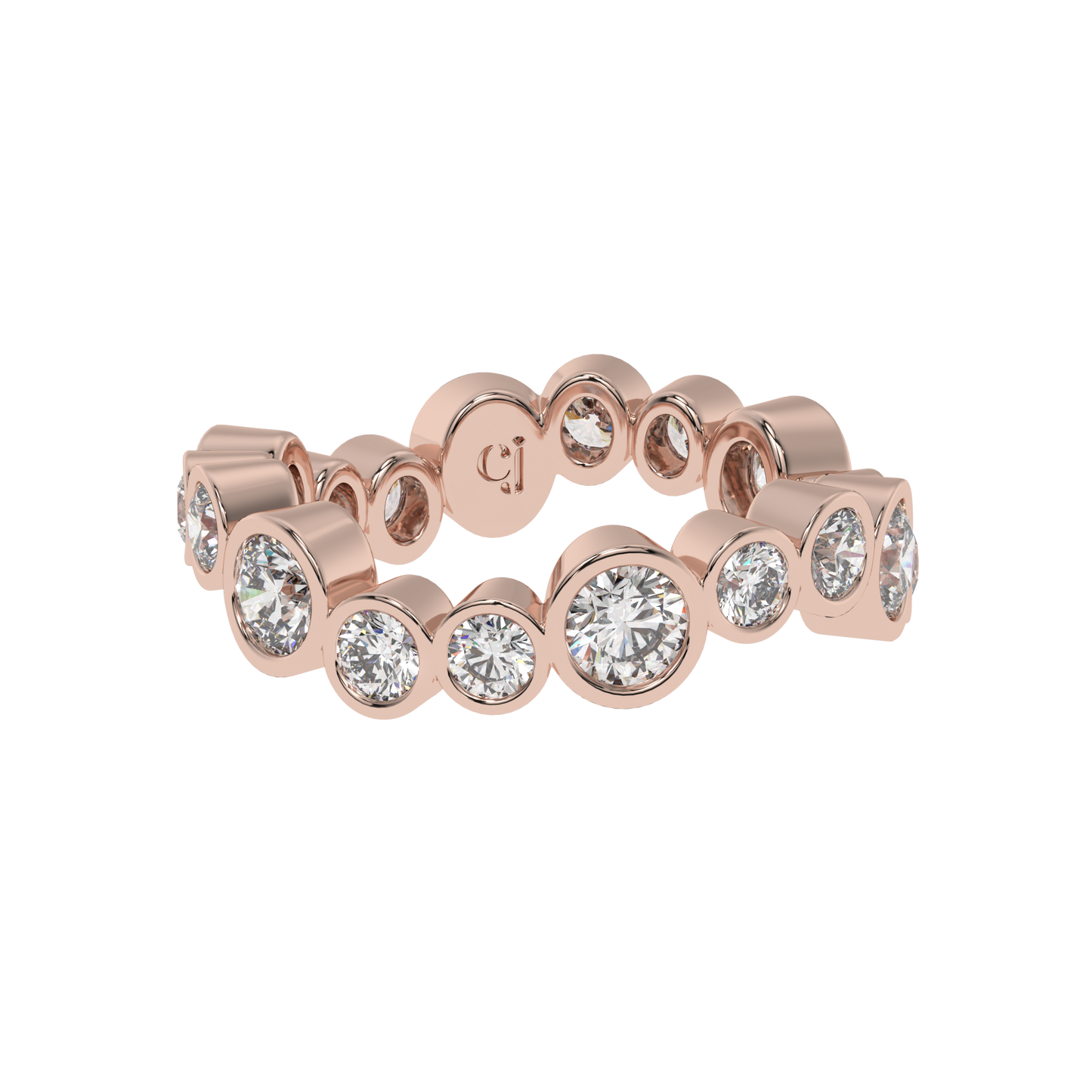 Celeste Bezel Diamond Band Caratlink