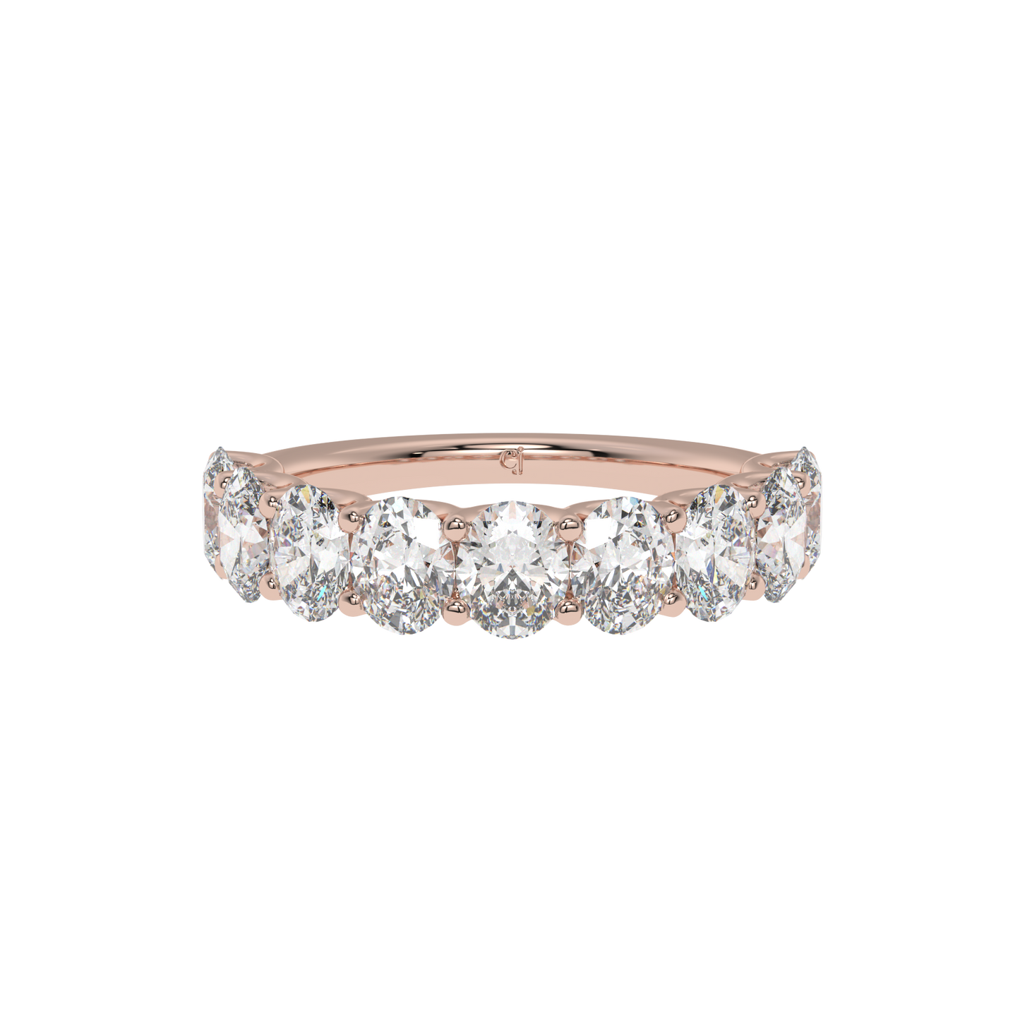 Oval Harmony Diamond iternity band Caratlink