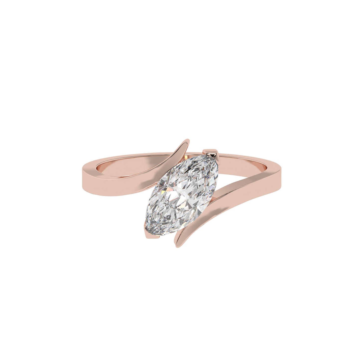 Marquise Elegance Solitaire Ring - Caratlink
