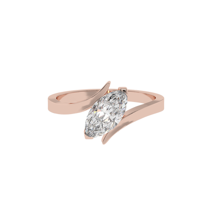 Marquise Elegance Solitaire Ring - Caratlink