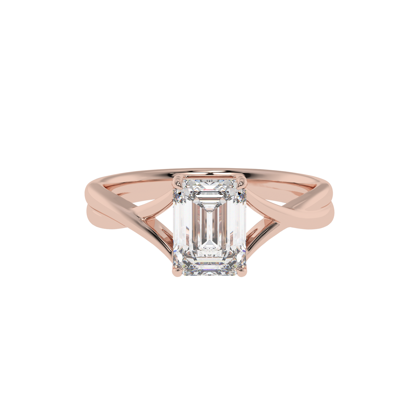 Twisted Harmony Emerald Ring - Caratlink