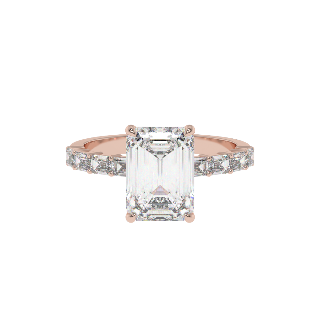 Regal Radiance Emerald-Cut Ring - Caratlink