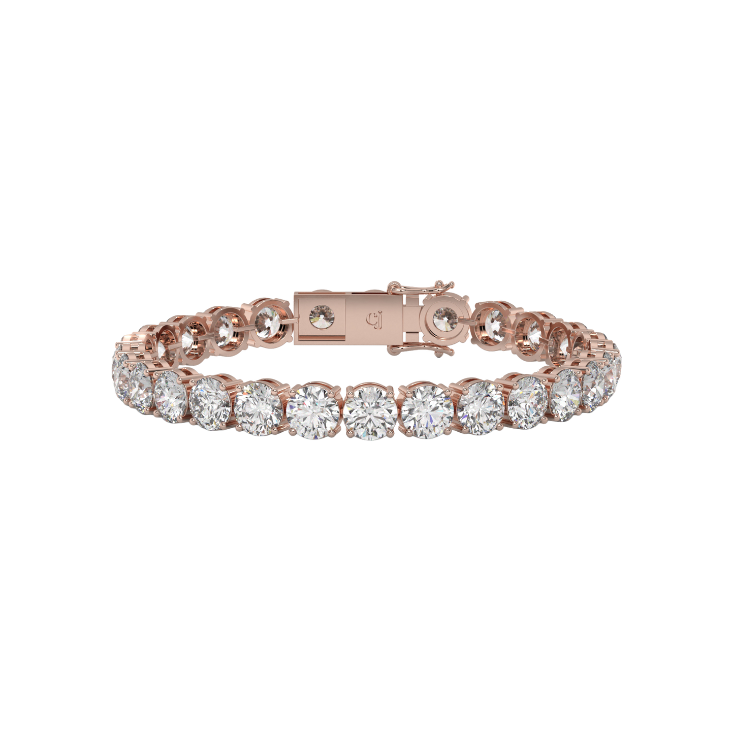 Round Brilliant Diamond Tennis Bracelet Caratlink