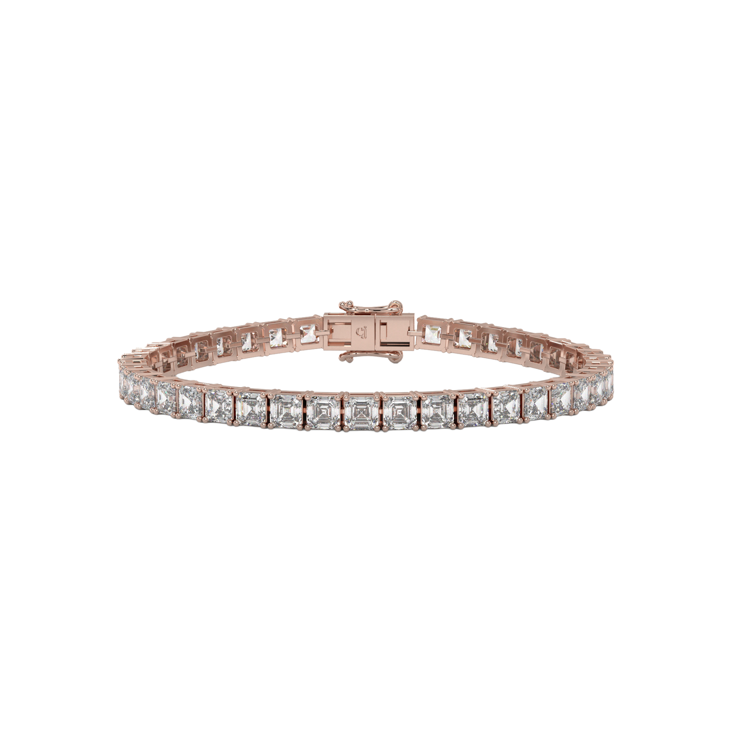 Asscher Diamond Luxe Tennis Bracelet Caratlink