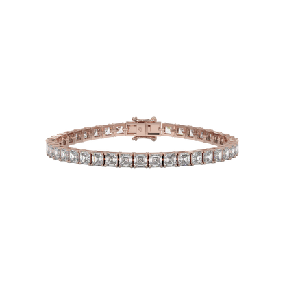 Asscher Diamond Luxe Tennis Bracelet Caratlink
