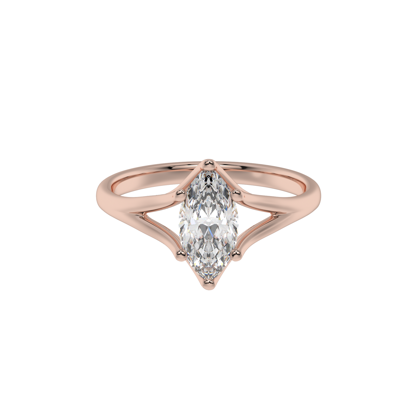 Graceful Marquise Crown Ring - Caratlink