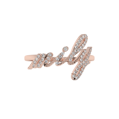 Wifey Script Diamond Ring CaratLink